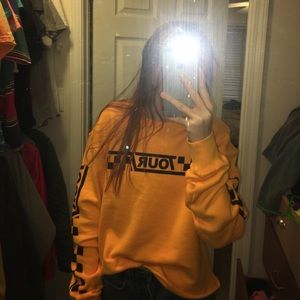 Cropped h&m Justin Bieber tour pullover size small